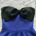 Body Central  Y2K Strapless Bow Peplum Top Small Photo 1