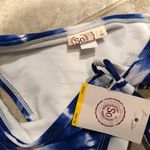SO 🆕 tie dye side tie blue & white bikini bot… Photo 9