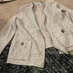 J Jill tweed multicolored open front cardigan L Size L Photo 2