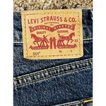 Levi's  501 Women's 29W Button Fly High Rise Jean Shorts Dark Wash Raw Hem Photo 4