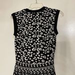 Rebecca Taylor  Revolve Leopard Stretch Knit black white Sweater Dress size XS Photo 7