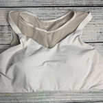 Athleta  Mesh Back High Neck Sports Bra White Size Small Photo 0