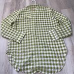 Lisa Says Gah Button Down Shirt tessa gingham textured womens Green White medium Photo 6