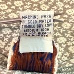 American Eagle VTG 90s  Floral Henley Top L Made in Korea Cotton Cottagecore Boho Photo 6