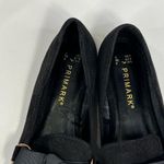 Primark  Bow Front Vegan Suede Loafers w Gold Trim Black-8 Photo 5
