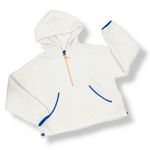 Wild Fable  Faux Sherpa Half Zip Pullover Hoodie Anorak Jacket Cream Small Photo 12