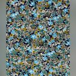 Wild Fable Women's Large Woven Fit & Flare Dress  Blue Floral Photo 2