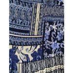 Sunny Leigh  NEW Long Lightweight A Line Crinkle Stretch Top Blouse Black Blue 3X Photo 4