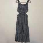 American Eagle Checked Cut-Out Detail Midi Dress Photo 3