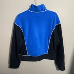 Halara  Stand Collar Half Zip Long Sleeve Color Block Fleece Sweatshirt Photo 3
