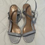 Bleecker and Bond  Zagora size 8.5 Ice blue grey crocâstrappyâsandalsâGUCâNoâbox Photo 1