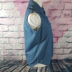 Hard Rock Cafe VINTAGE  EMBROIDERED CHICAGO DENIM BUTTON FRONT 90S TANK Photo 1