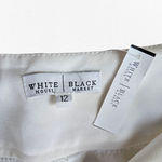 White House | Black Market WHBM Ivory High Rise Wide Leg Trousers Flare Leg USA Made Dress Pants Size 12 Photo 5
