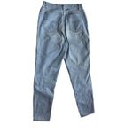 Vintage Mom Jeans with Suede Patchwork Women’s Size 28 90s Blue Photo 2