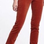 AG Adriano Goldschmied The Stevie Slim Straight Corduroy Rust Pant Size 27 Photo 0