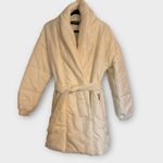 Nocturne Belted Oversized Puffer Jacket – Size 34 (NWT) White Photo 6