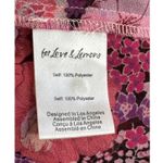 For Love & Lemons Floral Grace Blouse Sheer Chiffon Pink Carnation Size S Photo 6