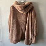 HYFVE Fuzzy Tan Hooded Jacket Size Large Photo 4