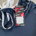 Athletic DNA Navy Blue Mesh Racerback Workout Tennis Tank size Medium Photo 3