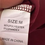 Victoria's Secret Maroon lace‎ trim sleeveless pajama top, sheer size medium Photo 9