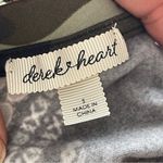 Derek Heart  | Black Printed Long Sleeve Crop Top Sz S Photo 5