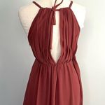 Revelry Eliza Chiffon Rosewood Pink Mauve Bridesmaids Prom Full Length Dress 2 Photo 5