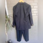 Talbots  Vintage Pure Wool Charcoal Grey 2Piece Pant Suit Blazer Jacket 8 Photo 8