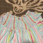 Crown & Ivy Pink and Green and blue smocked dress worn one time Photo 4