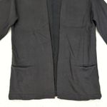 Wilfred Free Aritzia Cardigan Womens Small Black Open Front Sweater Knit Pockets Photo 3