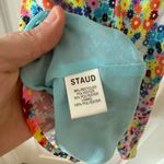 STAUD  Milla Floral-print Crêpe De Chine Minidress In Rainbow Flower Market Photo 2