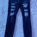 American Eagle Women’s distressed skinny jeans size 8 long Photo 0