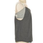 Lululemon Rest Less Tank Heathered Soot Light Grey Hyper Stripe Size 4 Small S Photo 4