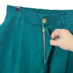Big Bud Press Trousers Women’s Petite Small Green High Rise Relaxed Fit Cotton Size 26 Photo 8