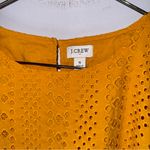 J.Crew  Factory Size S Women’s Eyelet‎ Puff-Sleeve Yellow T-Shirt Top Photo 2