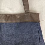 Gold Coast Blue Denim Faux Leather Shoulder Bag Photo 7