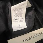 Mustard Seed  Black Sheer Striped Romper. Small. NWT. Statement belt not included Photo 4