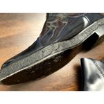 Alexander Wang  women's size 39 patented leather boots navy blue Photo 2