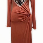 Young Fabulous and Broke  Tie Dye Long Sleeve Maxi Dress in Orange Brown Size Med‎ Photo 0