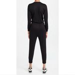 Beyond Yoga  Cozy Fleece Jogger Black Jumpsuit with Criss Cross Opening L… Photo 3