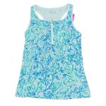 Lilly Pulitzer  Canna Bra Tank Top Small NWT Surf Blue Soleil It To Me UPF 50+ Photo 1