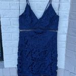 ASTR Lattice Inset Lace Dress Photo 4