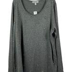 Dress Barn Women's Grey Sparkle Lightweight Top Photo 0