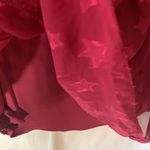 Torrid  womens T size 00 medium large 10 red stars midi chiffon dress cute casual Photo 9