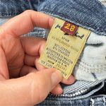 7 For All Mankind  A Pocket Micro Cut Off Jean Shorts Womens 28 Festival Denim Photo 8