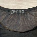 Love Culture  Sheer Black Floral Long Sleeve Onesie -See Measurements Photo 5