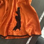 Frederick's of Hollywood Vintage 80s Orange Black Babydoll Slip Dress Holiday XL Photo 2