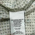 Ruby Rd  Knot Front Waffle Knit Top 3/4 Sleeve Green Pattern Shirt Size XL Petite Photo 5