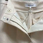 frame denim NWT FRAME Relaxed Bermuda Shorts Long Length High Rise Pockets in Bone Size 4 Photo 5