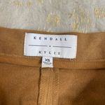 Kendall + Kylie  Faux Suede Scalloped Brown Tan Trim Mini Skirt  Photo 1