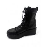 Fly London Hand Lace-Up Platform Combat Boots Black Sz 39 US 8/ 8.5 New Photo 4
